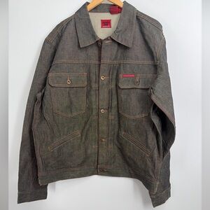 Y2K Vintage Parasuco Jeans Denim Jacket Size XXL Rare Style